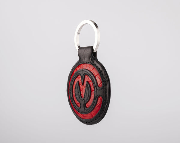 MOTOCORSE Official Crocodile Leather Key Ring 17