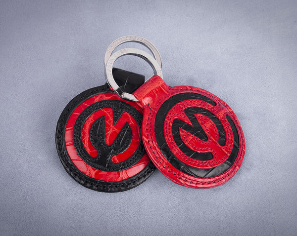 MOTOCORSE Official Crocodile Leather Key Ring 19