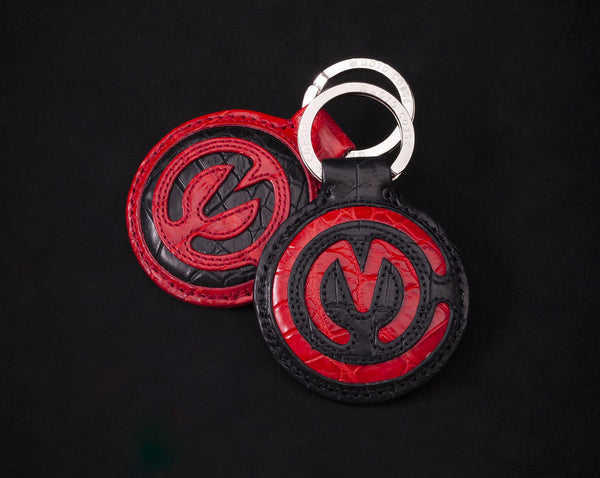 MOTOCORSE Official Crocodile Leather Key Ring 20