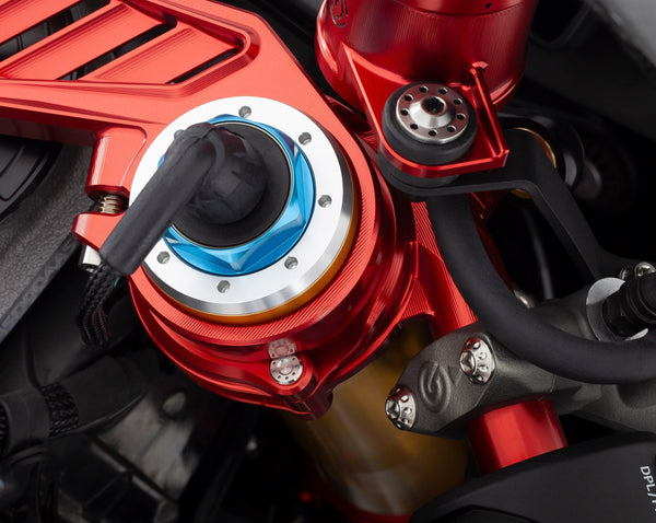 Aluminum clip-on bars with Titanium pins and screws - Ducati Panigale V4 2025 20