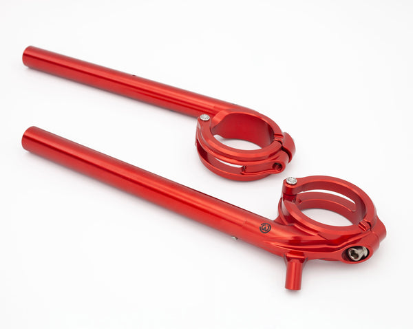 Aluminum clip-on bars with Titanium pins and screws - Ducati Panigale V4 ( 2018 - 2024 ) 4