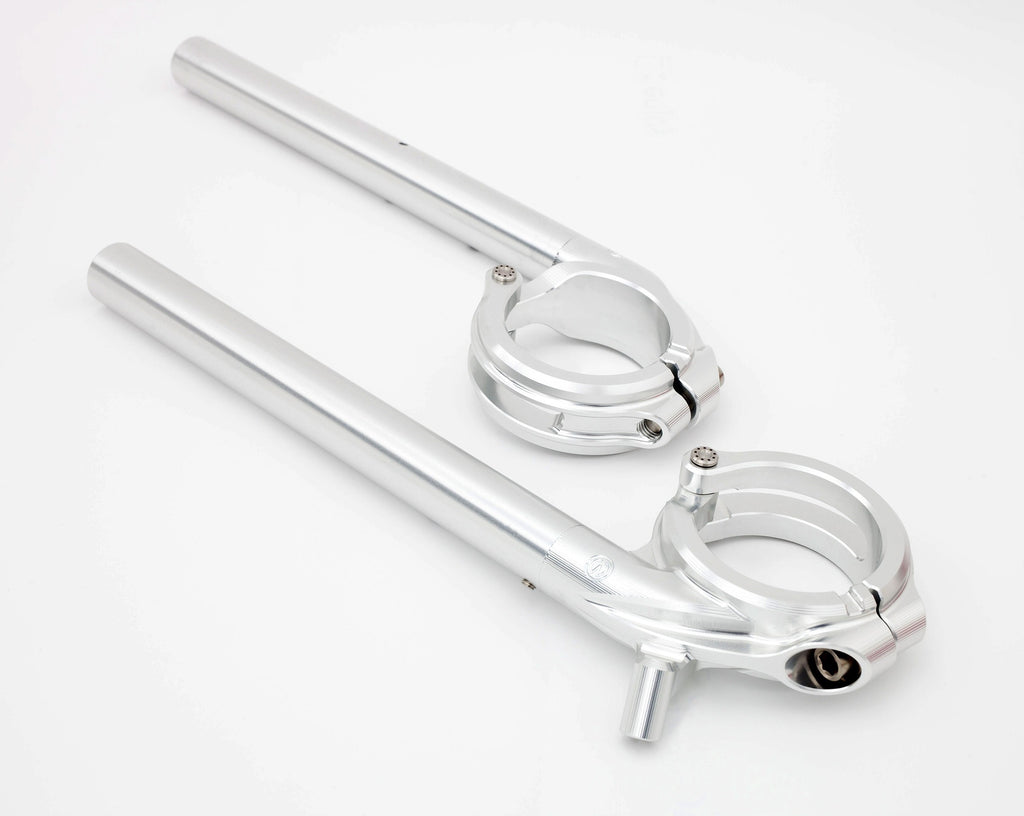Aluminum clip-on bars with Titanium pins and screws - Ducati Panigale 899/959/1199/1299 1
