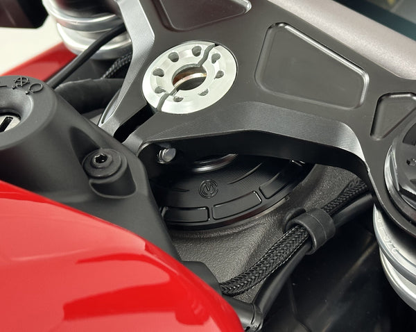 Billet steering head dust-proof cover "New Style" - Ducati Panigale V4 ( 2018-2024 ) 12
