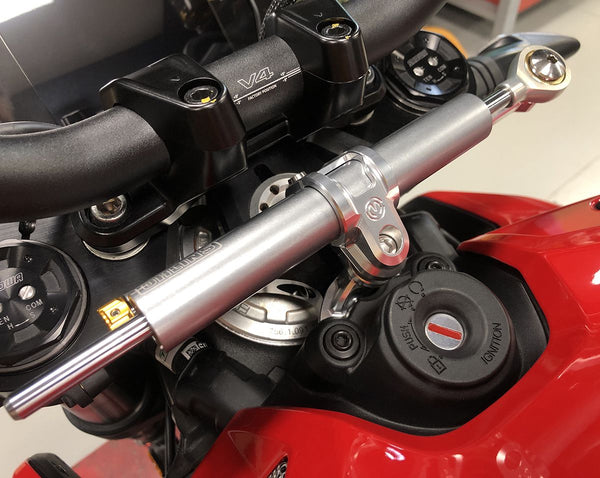 Ohlins Linear Steering Damper Mounting Kit (Ohlins damper not included) - Ducati Streetfighter V4 8