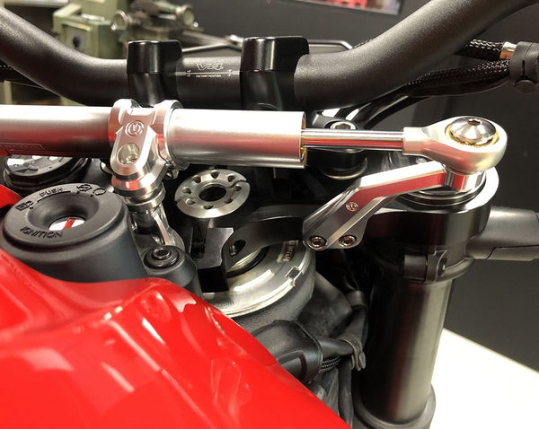 Ohlins Linear Steering Damper Mounting Kit (Ohlins damper not included) - Ducati Streetfighter V4 12