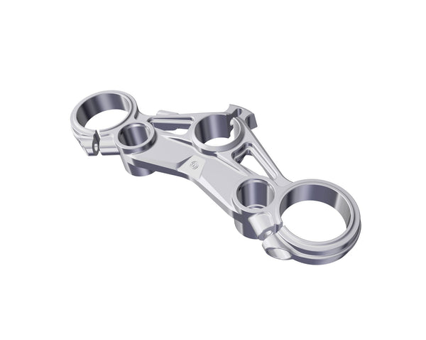 Billet Aluminium steering top triple yoke with 52mm. Ohlins racing front forks - Ducati Streetfighter V4 2025 3