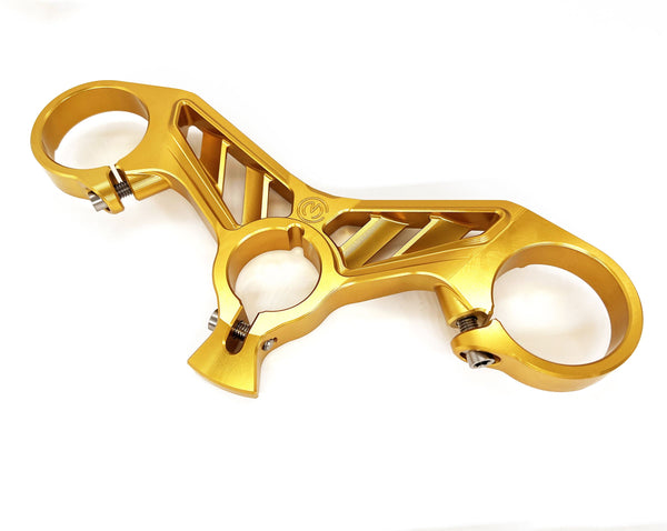 Billet Aluminium steering top triple yoke Ducati Panigale 899/959/1199/1299 - Ohlins Racing 52mm. front forks 10