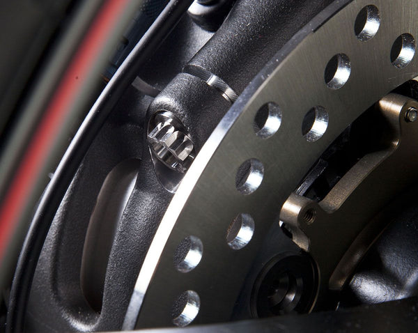 Pair of Eccentric hub titanium screws