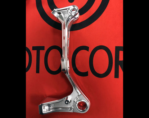 MOTOCORSE Aluminum rear shock absorber support - Ducati Panigale V4 2025 / Streetfighter V4 2025 Colore - Argento 1