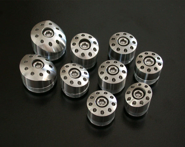 Titanium frame plugs 3