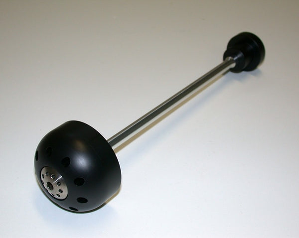 Rear wheel axle slider with titanium screws 2