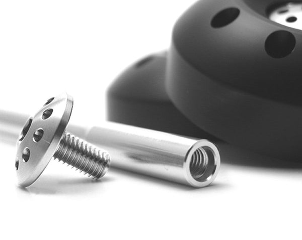 Rear wheel axle slider inc. Titanium bolts