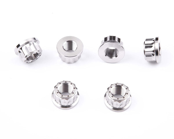 Titanium rear sprocket carrier nuts kit (Nr.6)