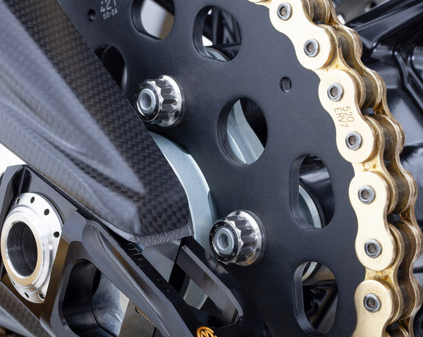 Titanium rear sprocket nuts kit (Nr.5) - DUCATI 4