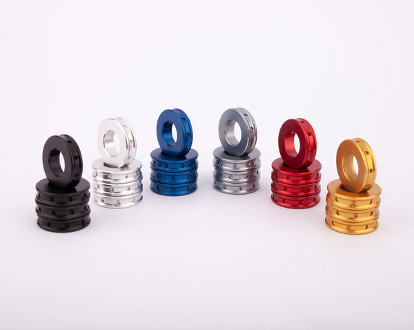 Kit of 4 spacers 5mm. Ø20mm. in Aluminum for front brake calipers - Ducati / Aprilia 2