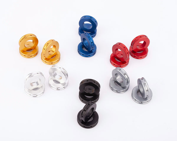 Kit of 4 spacers 5mm. Ø20mm. in Aluminum for front brake calipers - Ducati / Aprilia 3