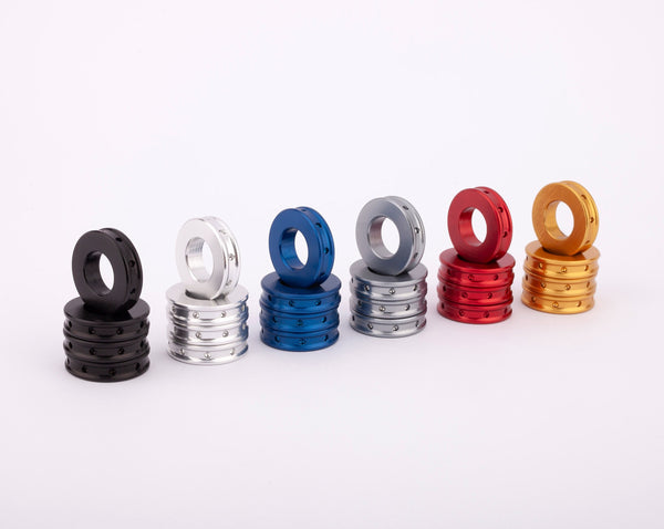 Kit of 4 spacers 5mm. Ø20mm. in Aluminum for front brake calipers - Ducati / Aprilia 6