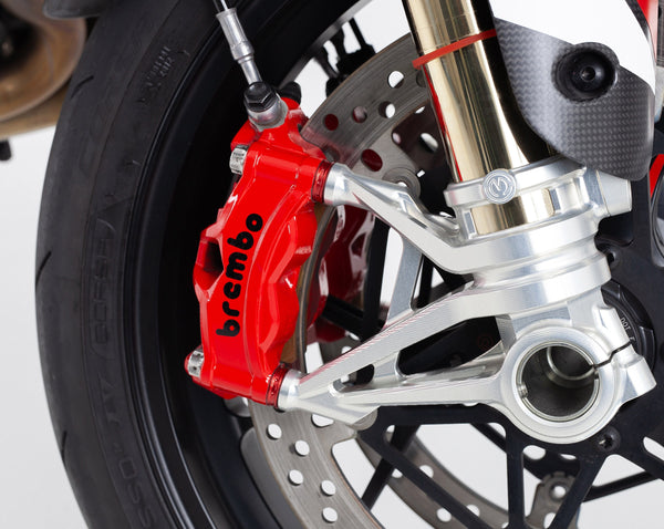 Kit of 4 spacers 5mm. Ø20mm. in Aluminum for front brake calipers - Ducati / Aprilia 19