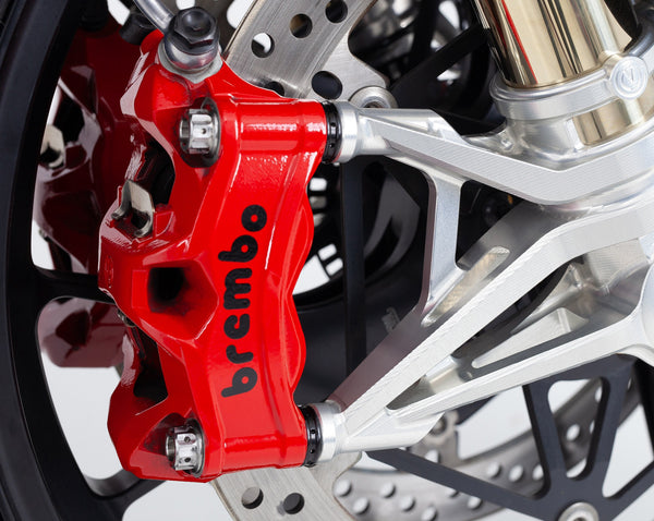 Kit of 4 spacers 5mm. Ø20mm. in Aluminum for front brake calipers - Ducati / Aprilia 22
