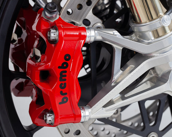 Kit of 4 spacers 5mm. Ø20mm. in Aluminum for front brake calipers - Ducati / Aprilia 23