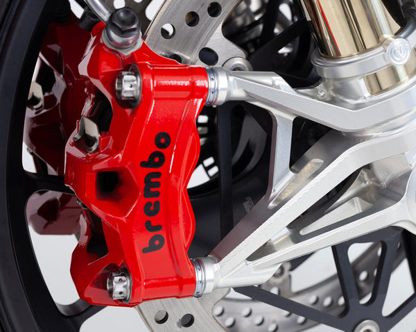 Kit of 4 spacers 5mm. Ø20mm. in Aluminum for front brake calipers - Ducati / Aprilia 24