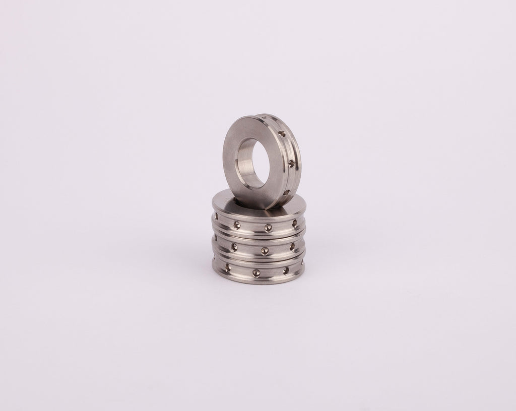 Kit of 4 spacers 5mm. Ø20mm. in Titanium for front brake calipers - Ducati / Aprilia 1