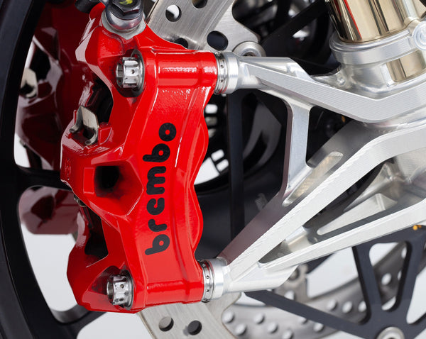 Kit of 4 spacers 5mm. Ø20mm. in Titanium for front brake calipers - Ducati / Aprilia 10