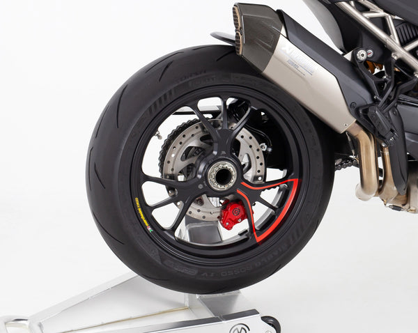 Brembo 84mm P2-34 Rear Brake Caliper Mount Bracket Kit with Titanium Bolts - Ducati Multistrada V4 RS / Pikes Peak 3