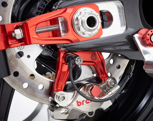Pair of chain tensioner sliders with support for "SUPREME TECHNOLOGY OVERSUSPENSION RESONATOR" - Panigale/Streetfighter V4 2025 8