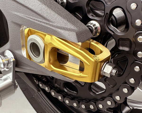 Pair of chain tensioner sliders with support for "SUPREME TECHNOLOGY OVERSUSPENSION RESONATOR" - Panigale/Streetfighter V4 2025 11