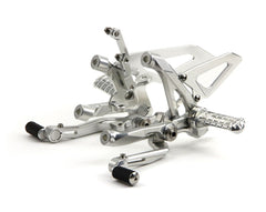 MOTOCORSE Machined from solid riding adjustable footpegs kit with titanium screws Colore