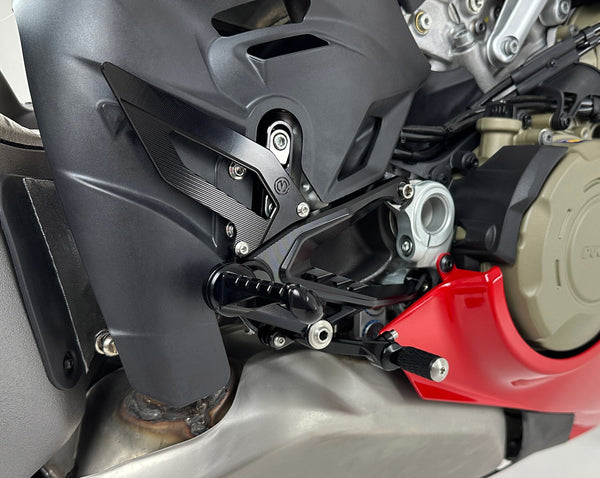 Complete Adjustable Rider Footpeg Kit - Ducati Streetfighter V4 2025 4