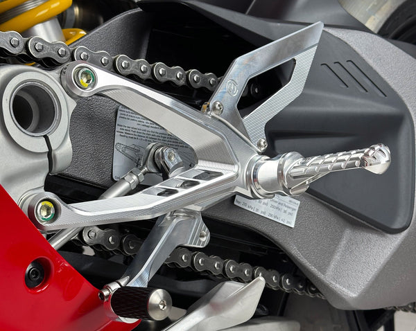 Complete Adjustable Rider Footpeg Kit - Ducati Streetfighter V4 2025 6