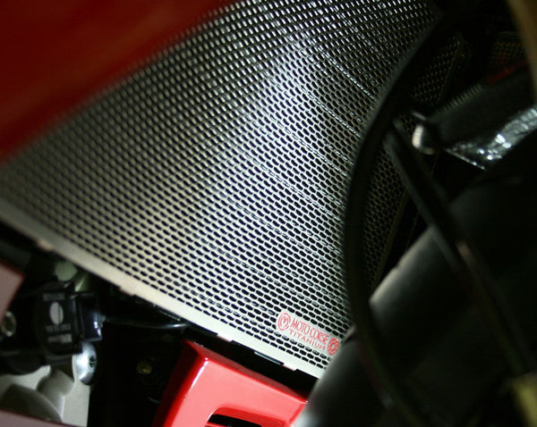 Titanium water radiator protection screen - Ducati 848/1098/1198 2