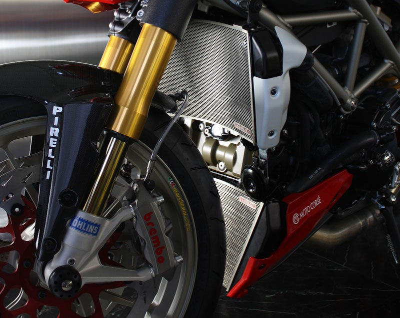 MOTOCORSE Titanium lower water radiator protection Streetfighter 848 1100 102195025