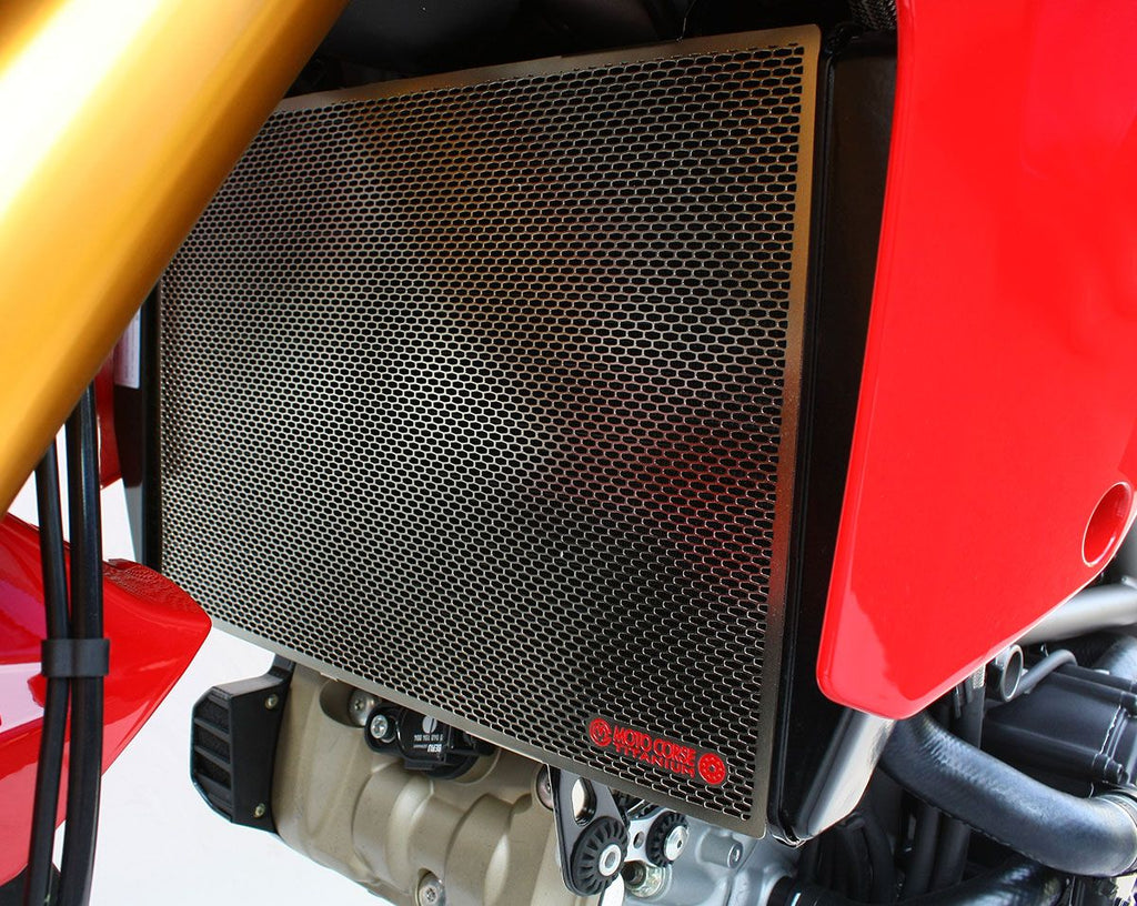 Titanium oil radiator protection screen - Ducati Multistrada 1200 (2010-2014) 1