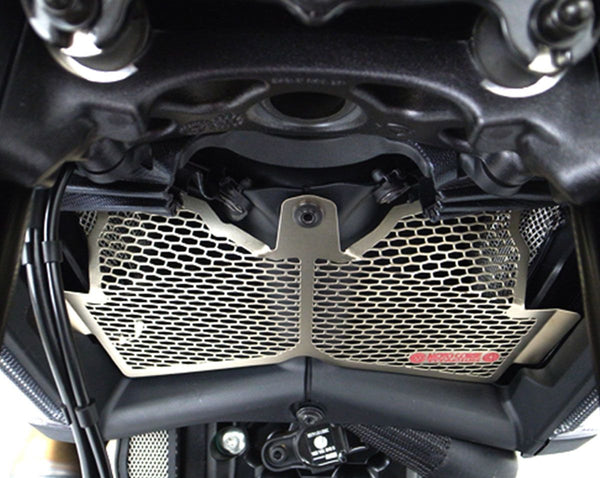 MOTOCORSE Titanium water radiators protection screen - Ducati Diavel (2011-2016)