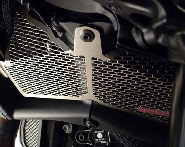 MOTOCORSE Titanium water radiators protection screen - Ducati Diavel (2011-2016)