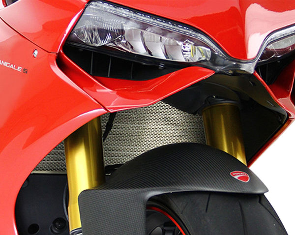 MOTOCORSE Titanium upper water radiator protection screen - Ducati Panigale 899/959/1199/1299/V2