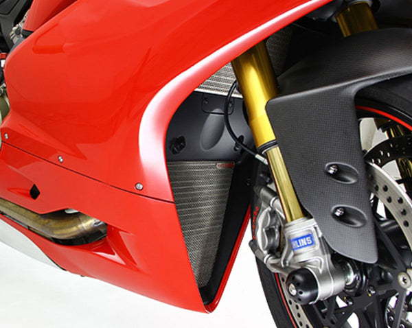 MOTOCORSE Titanium lower water radiator protection screen - Ducati Panigale 899/959/1199/1299/V2