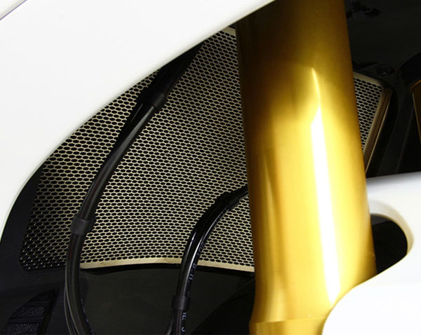 MOTOCORSE Titanium water radiator protection screen - Ducati Monster 1200 / Supersport 950