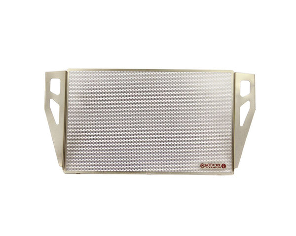 MOTOCORSE Titanium water radiator protection screen - Ducati Monster 1200 / Supersport 950