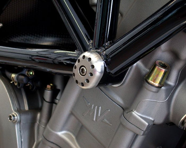 MOTOCORSE Titanium frame protection pads kit.