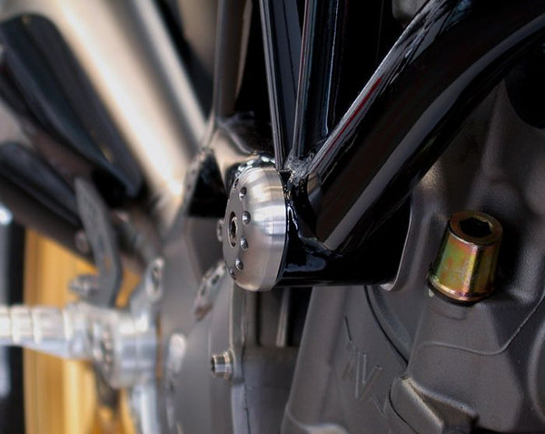 MOTOCORSE Titanium frame protection pads kit.