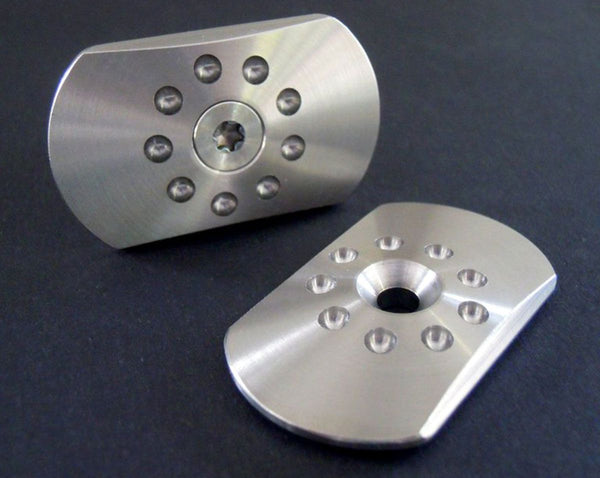 MOTOCORSE Titanium swingarm pivot plugs kit