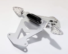 MOTOCORSE Billet CNC license plate support with led license plate light Colore