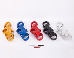 MOTOCORSE Aluminum upper steering triple clamp with titanium screws - MV Agusta F3 Colore piastra di sterzo  - Argento, Colore targhetta - Argento