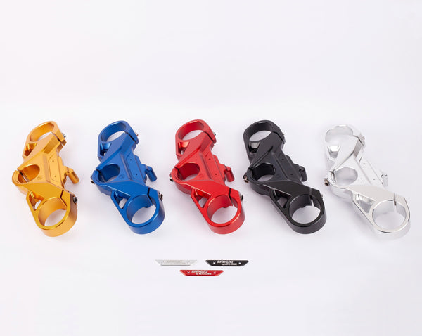 Aluminum upper steering triple clamp with titanium screws - MV Agusta Superveloce 800 Colore piastra di sterzo  - Argento, Colore targhetta - Argento 1