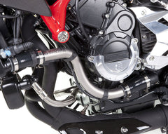 Aluminum Radiator Water Hose/Pump Kit - MV Agusta Brutale 675/800 / Dragster / Rivale / Turismo Veloce Colore tubo alluminio - Argento, Colore raccordi siliconici - Nero