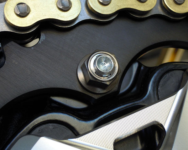 MOTOCORSE Titanium rear sprocket nuts kit